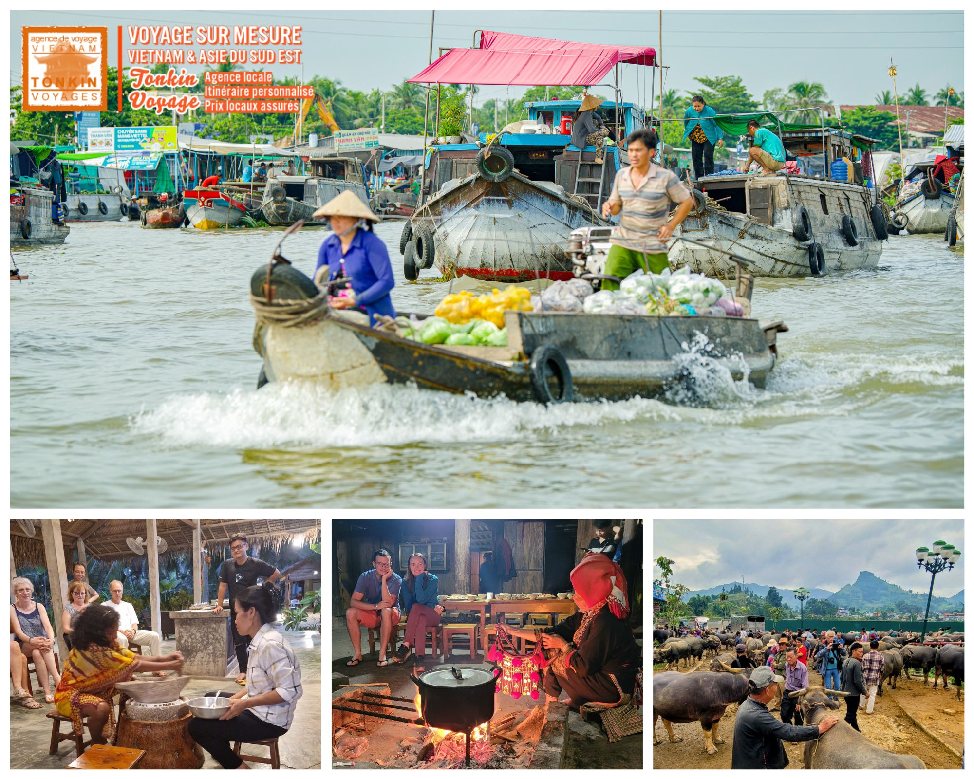 Immersion locale au Vietnam - Exp&eacute;riences authentiques avec l'agence locale Tonkin Voyage